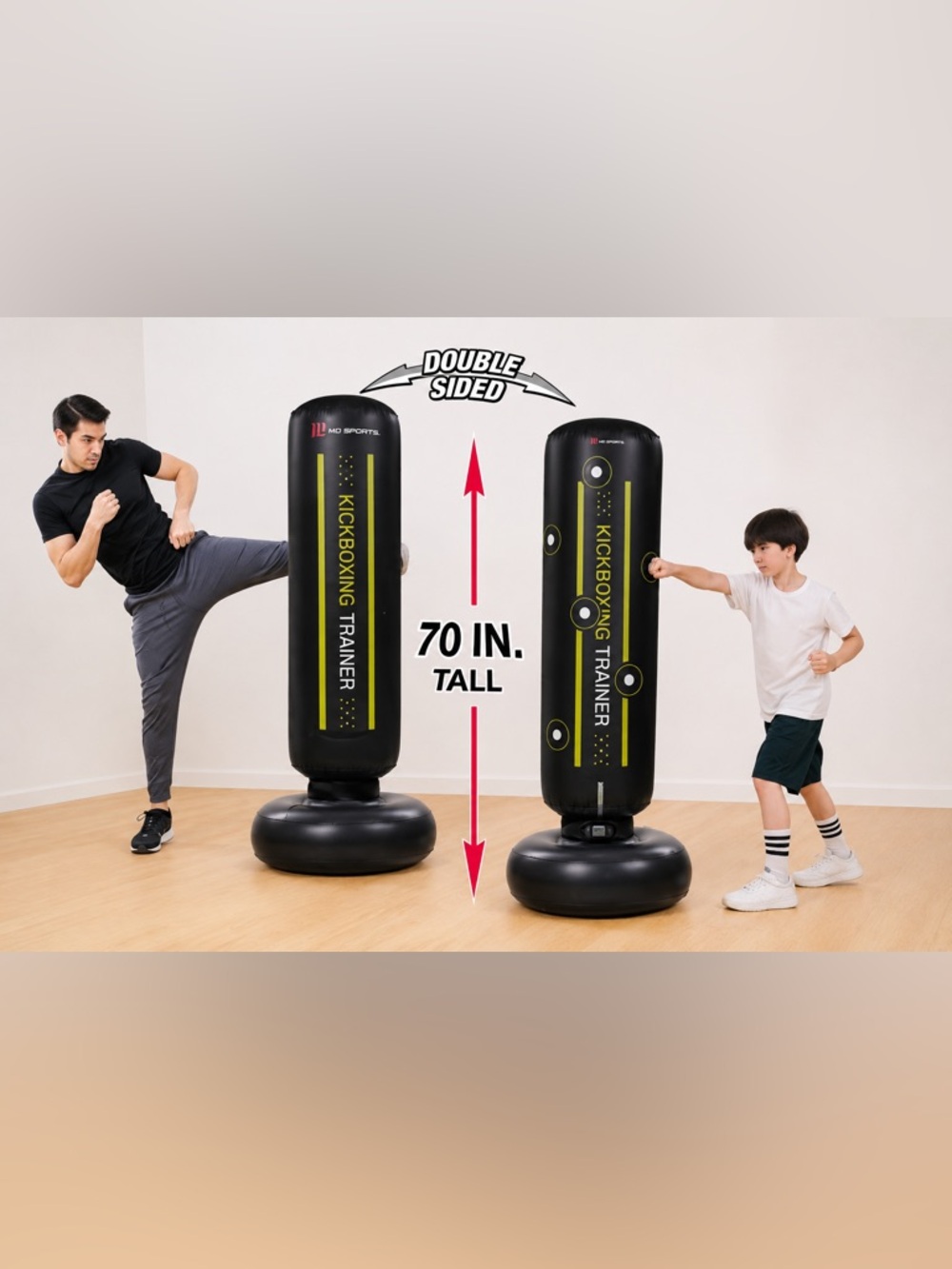 NIB | MD Sports Heavy-Duty Kickboxing Trainer – Interactive & Double-Sided